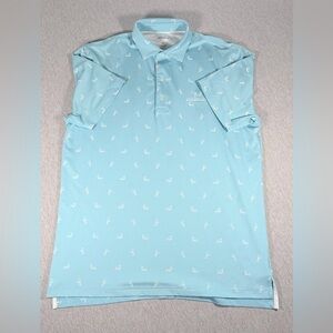 Johnnie O Mens Medium Performance Golf Kohaniki Club Shirt Short Sleeve